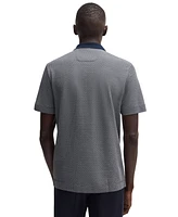 Boss by Hugo Men's Cotton Silk Dot-Pattern Polo Shirt