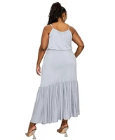 L I V D Plus Size Ameli Pocket Cami Maxi Dress