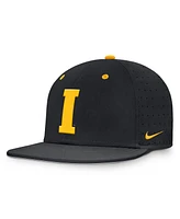 Nike Men's Black Iowa Hawkeyes On-Field Dugout True Performance Fitted Hat