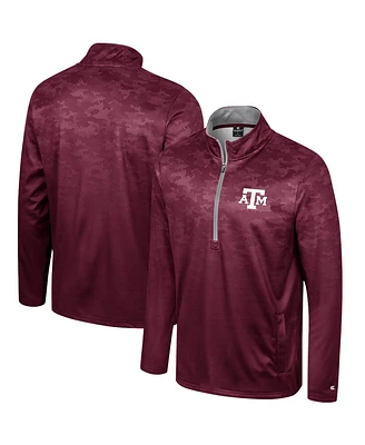 Colosseum Men's Maroon Texas A&M Aggies The Machine Half-Zip Jacket