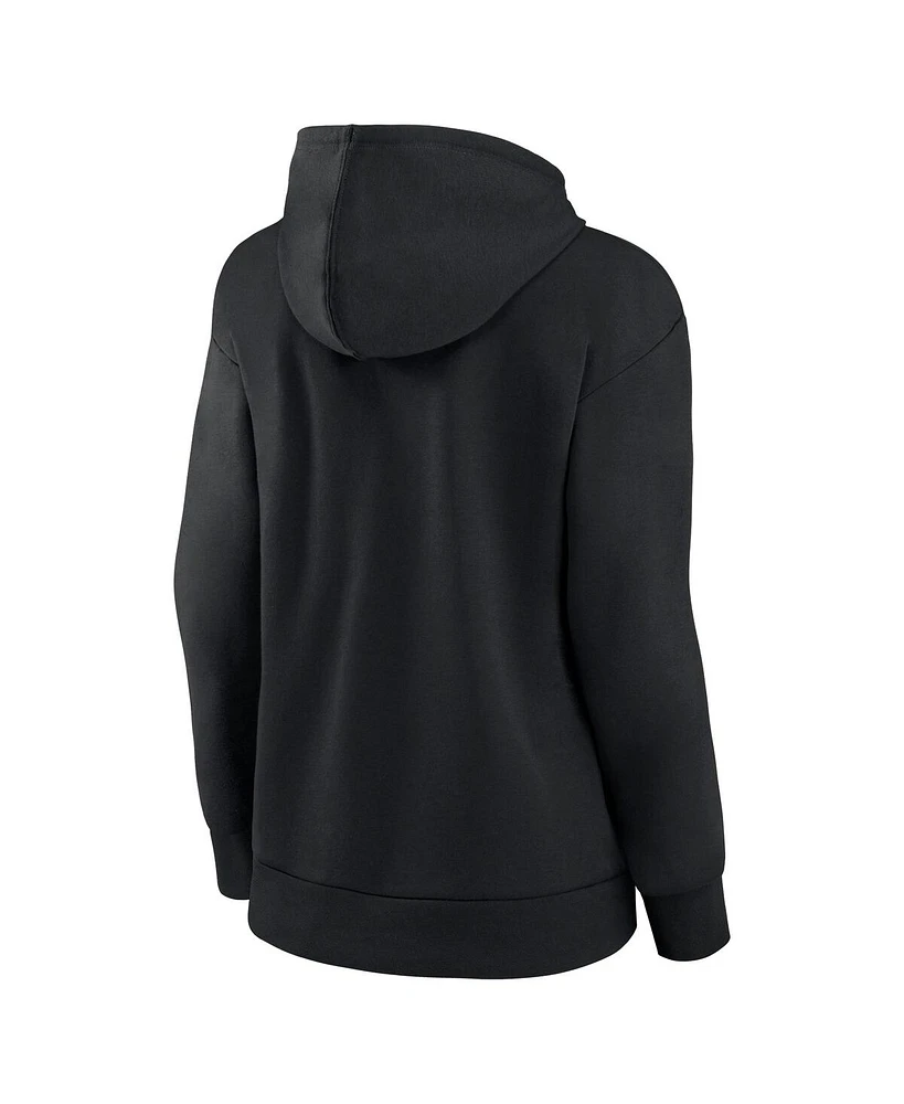 Fanatics Women's Black Carolina Hurricanes Authentic Pro Core Primary Fleece Pullover Hoodie