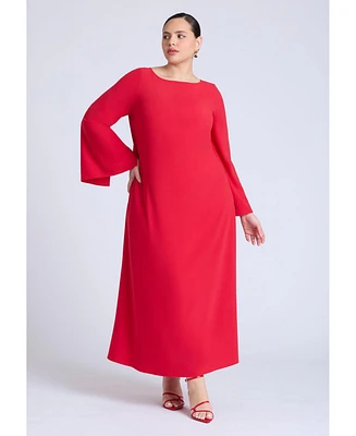 Eloquii Women's Back Drape Maxi Dress
