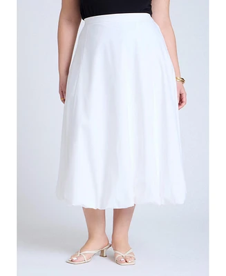 Eloquii Women's Maxi Bubble Skirt