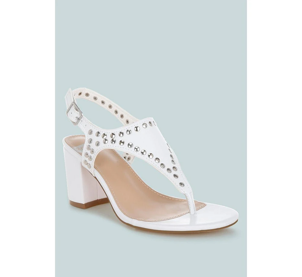 Nerina Studded Genuine Leather Sandals