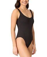 Salt + Cove Women's Mint Tea Rib Scrunch One-Piece Swimsuit, Exclusively at Macy's