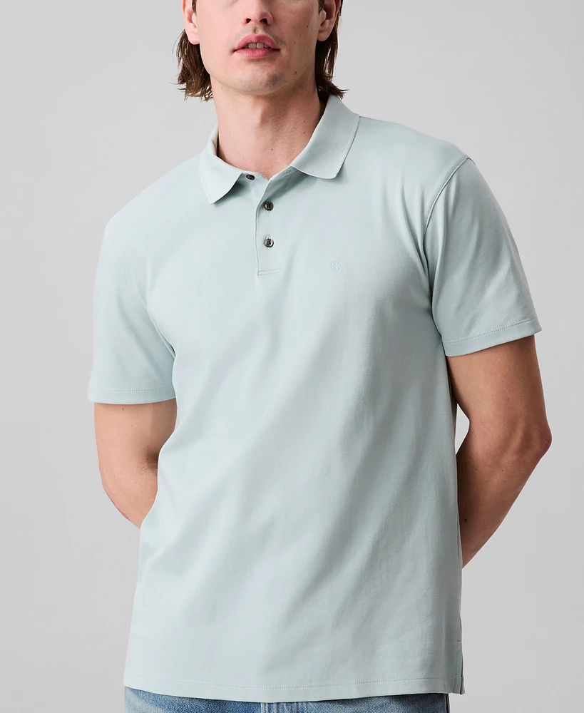 Calvin Klein Men's Short Sleeve Supima Cotton Polo Shirt