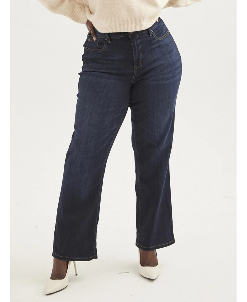 Molly & Isadora Women's Greenwich Bootcut Jean 30"