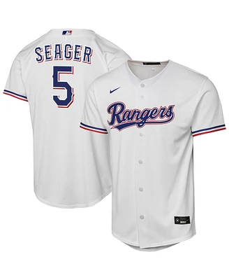 Nike Big Boys and Girls Corey Seager White Texas Rangers Home Replica Player Jersey