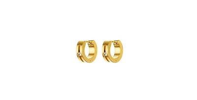 Crystal Huggie Hoop Earring