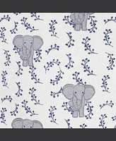 Touched by Nature Baby Boys Cotton Coveralls 2pk, Elephant