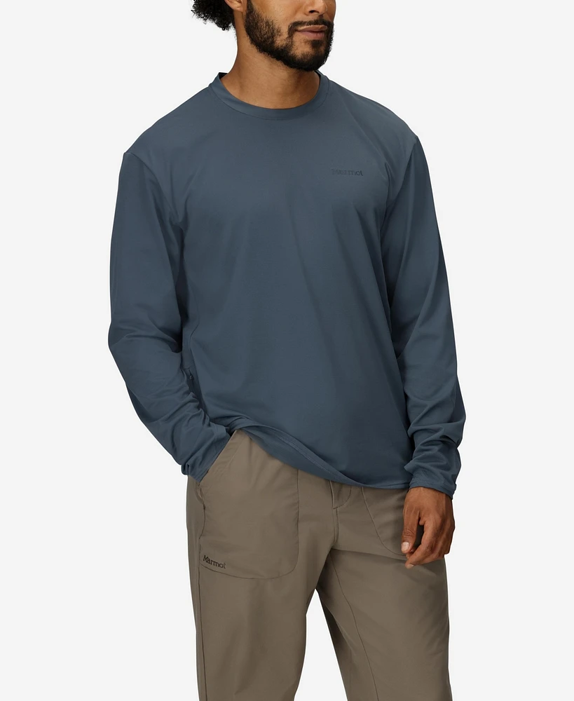 Marmot Men's AirExchange Ultraviolet Protection Factor 50 Crew Long Sleeve T-Shirt