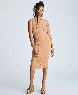 Kenneth Cole Women's Ruched Bodycon Dress