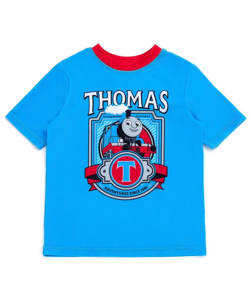 Thomas & Friends Little Boys Rash Guard and Swim Trunks Outfit Set