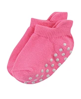 Touched by Nature Baby Girls Safe Step Organic Cotton Socks with Non Skid Soles