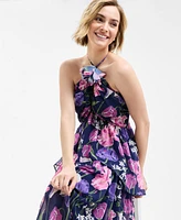 Macy's Flower Show Floral-Print Halter Dress, Exclusively at