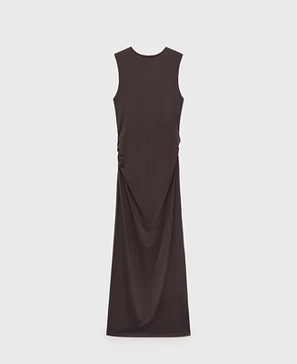 Mango Women's Long Fitted Dress