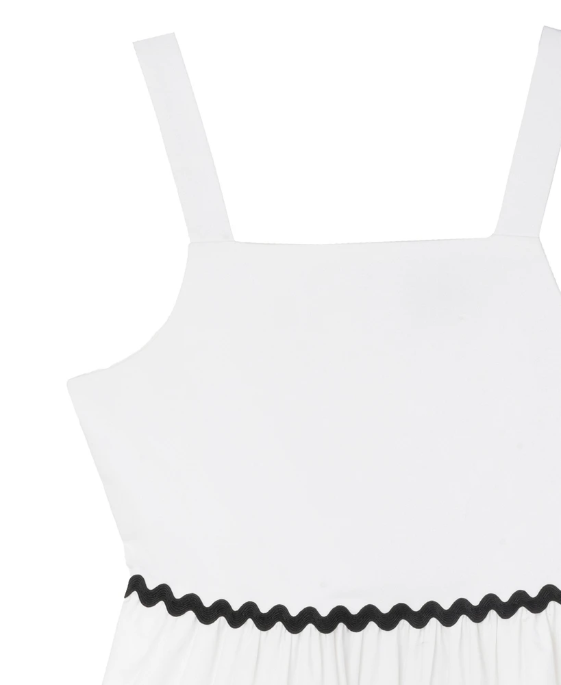 Rare Editions Big Girls Ric-Rac A-Line dress