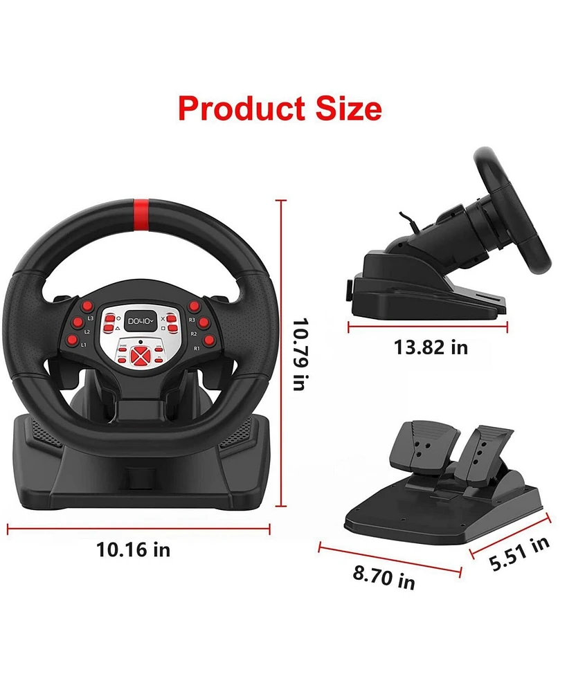 Game Controller Steering Wheel Accelerator pedal Ergonomic Design Comfortable Grip For Pc PS3 PS4 Switch Android