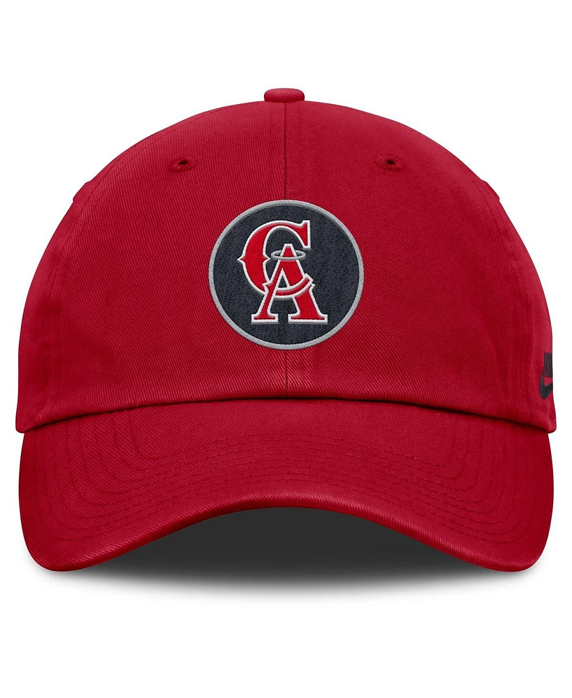 Nike Women's Red California Angels Cooperstown Collection Club Adjustable Hat