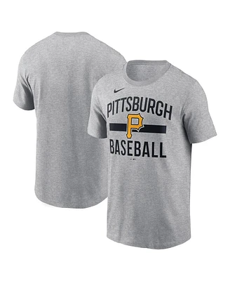 Nike Men's Heather Gray Pittsburgh Pirates Arched T-Shirt