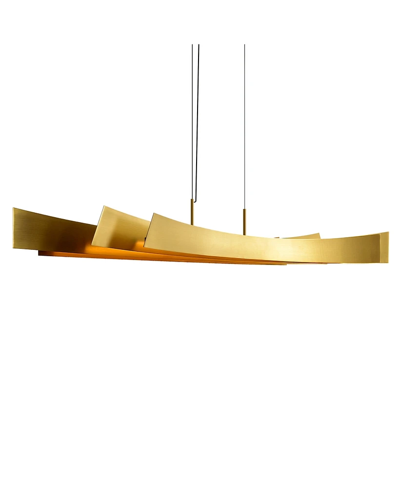 Cwi Lighting 12" Metal Candora Integrated Led Island Pool Table Light