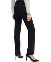 Boss by Hugo Women's Virgin Wool Regular-Fit High-Rise Pants