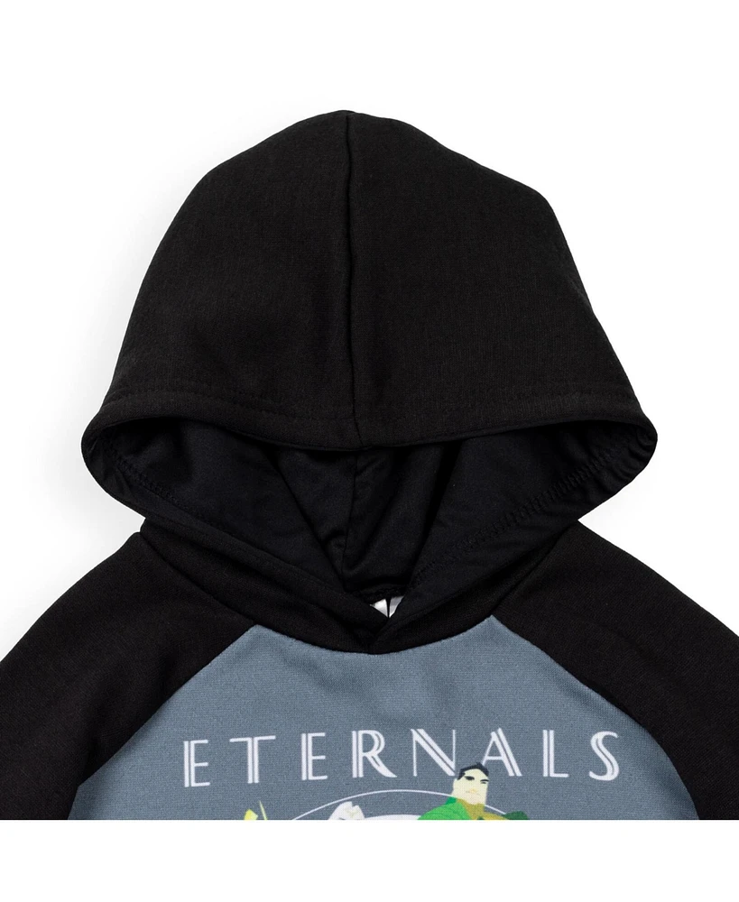 Eternals Boys Fleece Pullover Hoodie with Cape 3D nose
