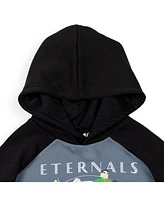 Eternals Boys Fleece Pullover Hoodie with Cape 3D nose