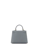 Pre-Owned Hermes Kelly Handbag Green Epsom with Gold Hardware