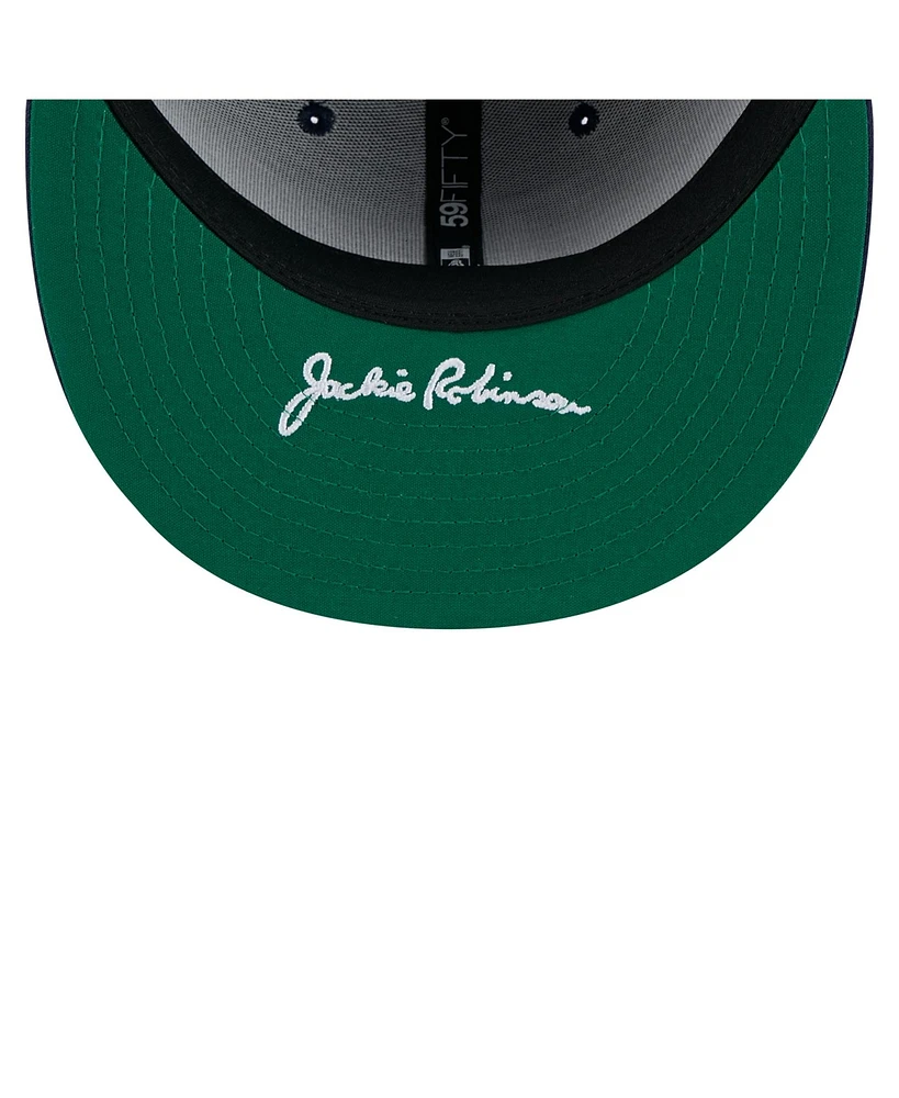 New Era Men's Navy Tampa Bay Rays 2025 Jackie Robinson Day 59FIFTY Fitted Hat