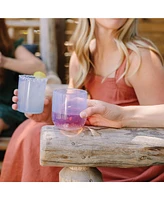 Stemless Wine Glasses 12oz: 6 pk - (3) Hippie Hops & (3) Arctic Sky