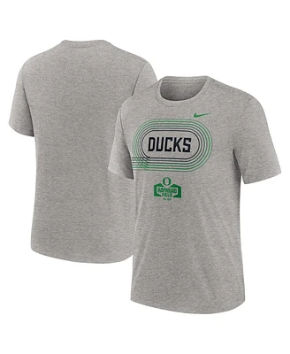 Nike Men's Heather Gray Oregon Ducks Campus Local Tri-Blend T-Shirt