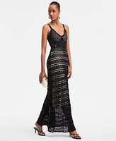 I.n.c. International Concepts Women's Crochet-Overlay Maxi Dress