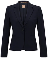 Boss by Hugo Women's Virgin Wool Regular-Fit Button-Up Jacket
