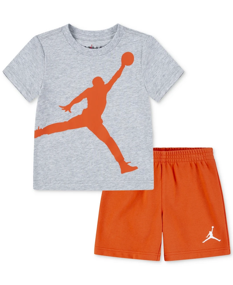 Jordan Toddler Boys 2-Piece Jumbo Jumpman T-Shirt and Shorts Set