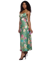 B Darlin Juniors' Emma Satin Strappy-Back Midi Dress