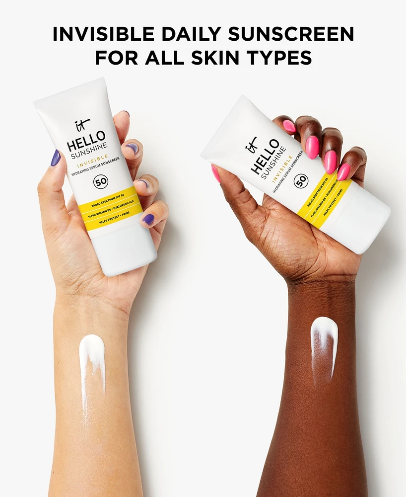 It Cosmetics Hello Sunshine Invisible Face Sunscreen Spf 50- Jumbo