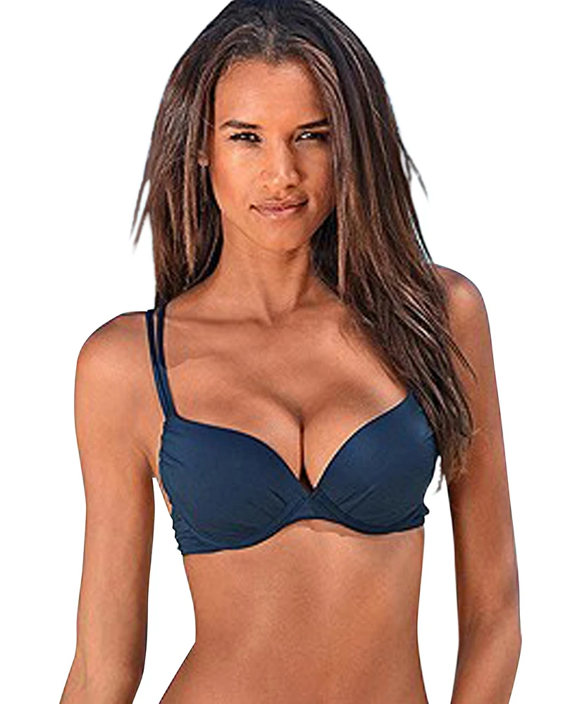 Lascana Women's Push Up Cleavage Bikini Swimsuit Top Bra Sizing