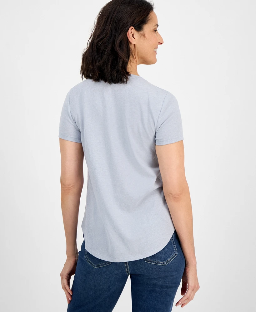 Style & Co Women's Graphic Crewneck Short-Sleeve T-Shirt, Exclusively at Macy's