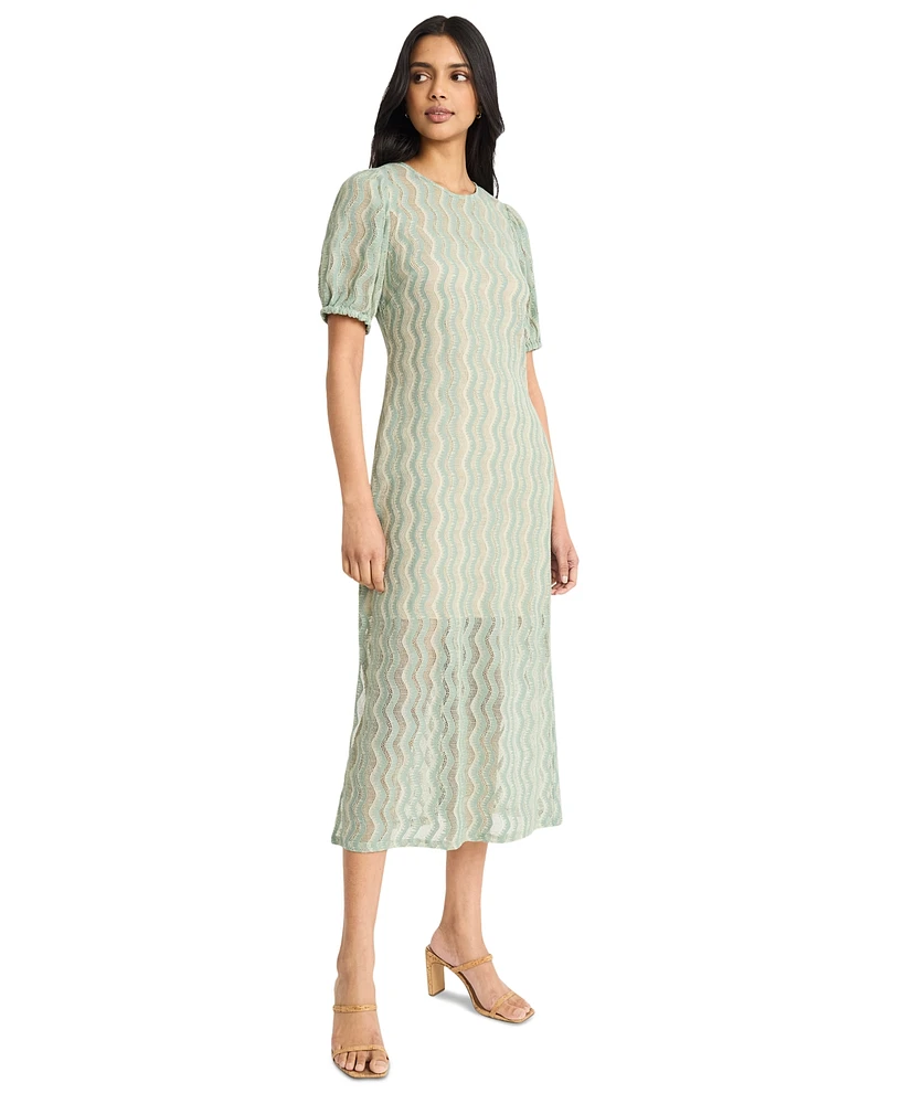 The Good Journey Women's Crochet Midi Dress