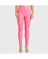 Freddy Women's Faux Leather Sculpting Skinny Pants