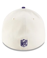New Era Men's Cream/Purple Baltimore Ravens 2025 Nfl Draft 39THIRTY Flex Hat