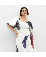 City Chic Plus Size Amari Geo Top