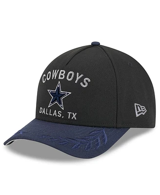New Era Men's Black/Navy Dallas Cowboys 2025 Nfl Draft 39THIRTY Flex Hat