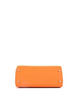 Pre-Owned Hermes Kelly 28 Handbag Clemence with Palladium Hardware