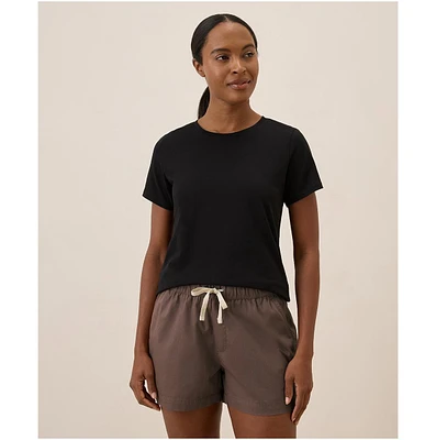 Pact Women's Organic Cotton Luxe Stretch Jersey Tee