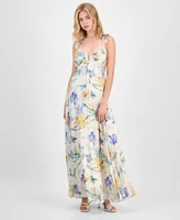 Astr the Label Women's Emese Pleated Floral Maxi Dress