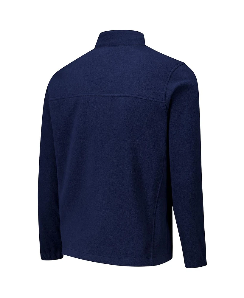 Columbia Men's Navy Penn State Nittany Lions Flanker Iii Fleece Team Full Zip Jacket