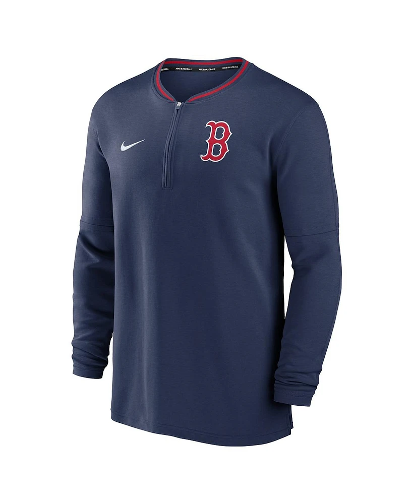 Nike Men's Navy Boston Red Sox Authentic Collection Performance Half-Zip Top