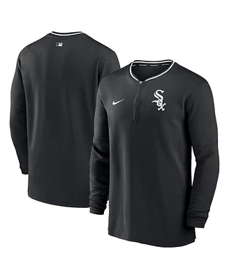 Nike Men's Black Chicago White Sox Authentic Collection Performance Half-Zip Top